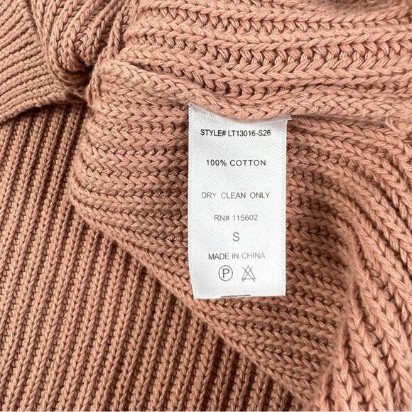 Farrow Balloon Sleeve Chunky Knit V-Neck Sweater Small - Picture 5 of 5